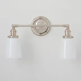 Chaika (Opal) | 2-Shade Cross Bar Sconce