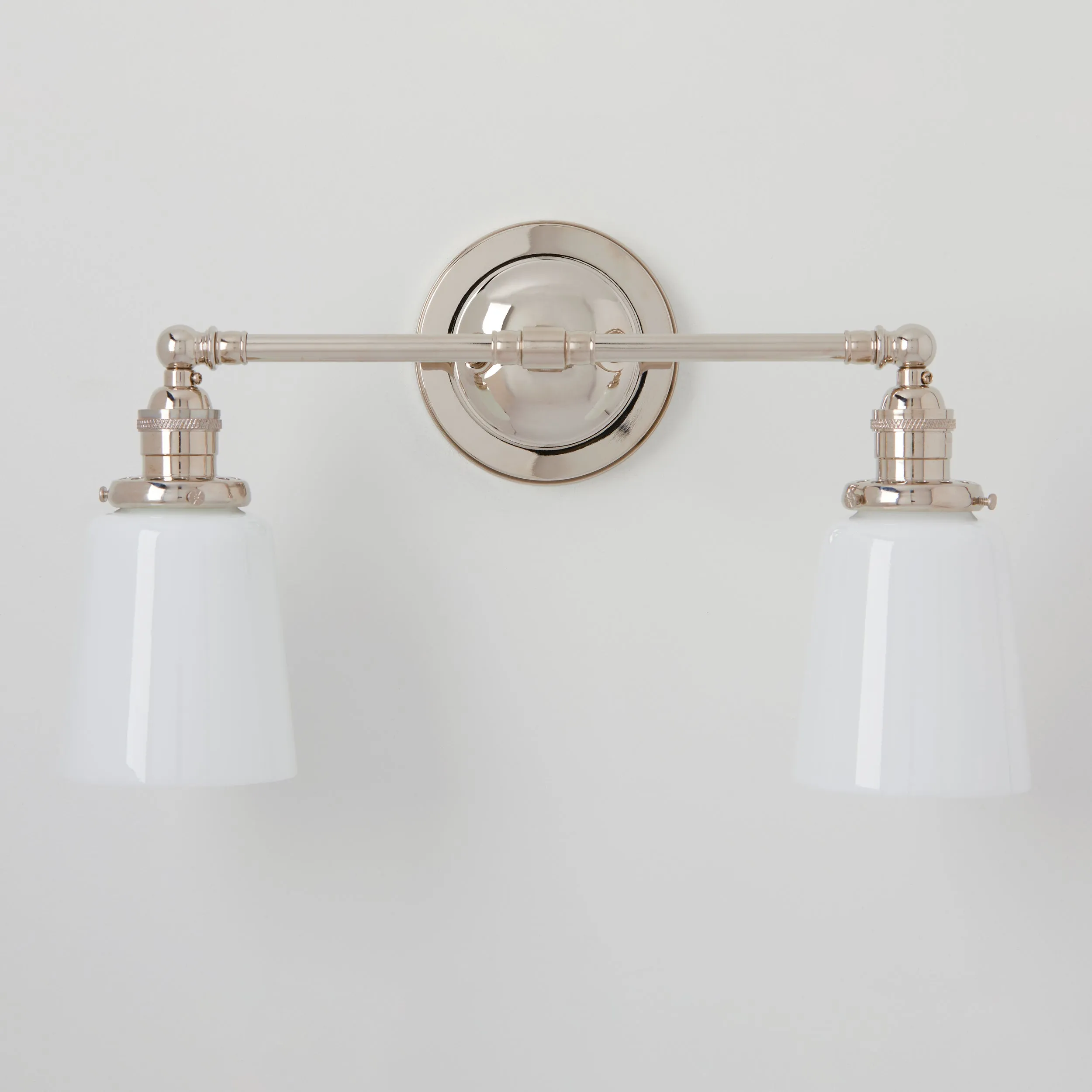 Chaika (Opal) | 2-Shade Cross Bar Sconce