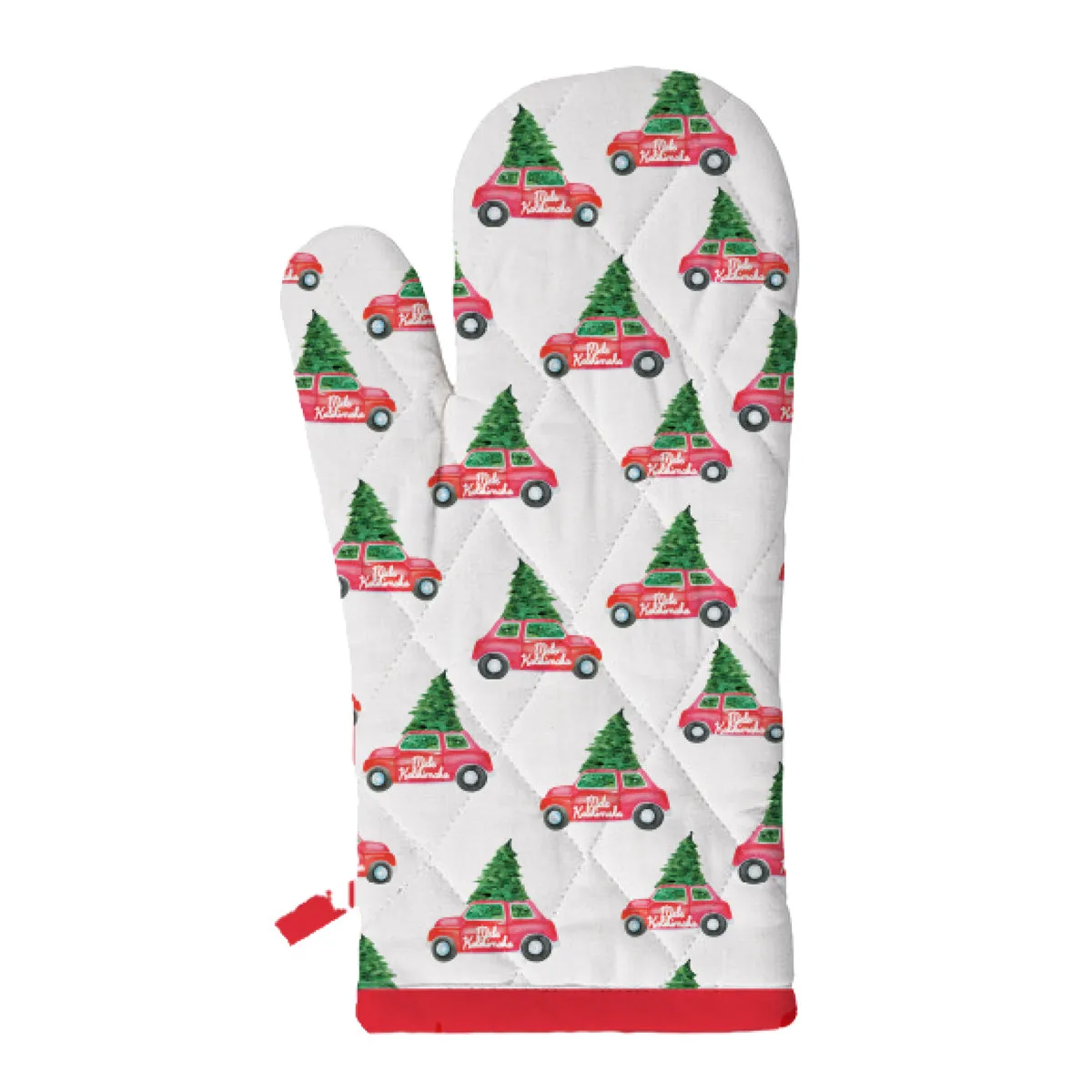 Christmas Tree on Car Oven Mitt