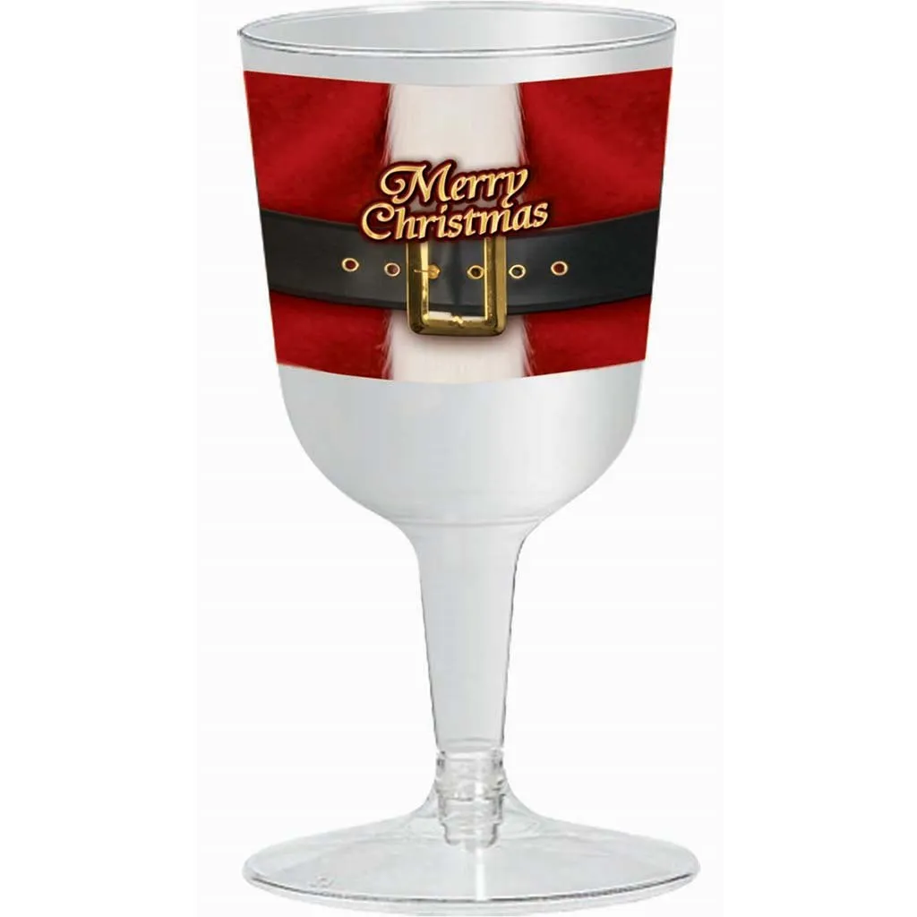 Christmas Wine Glass-4Pk