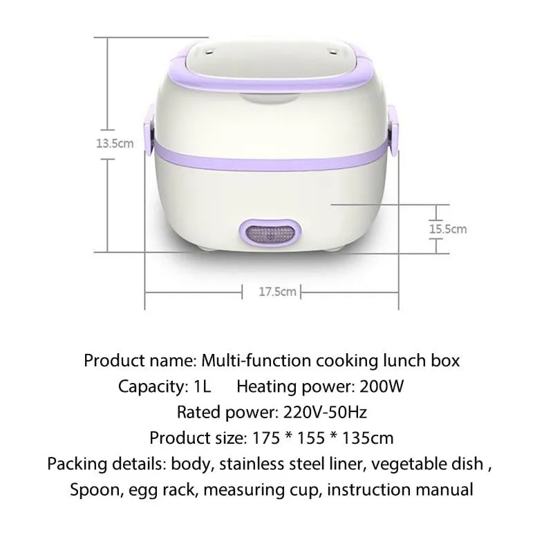 Cooking Container Meal Rice Cooker