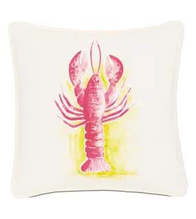 Coral Reef Lobster Throw Pillow Cover 18x18