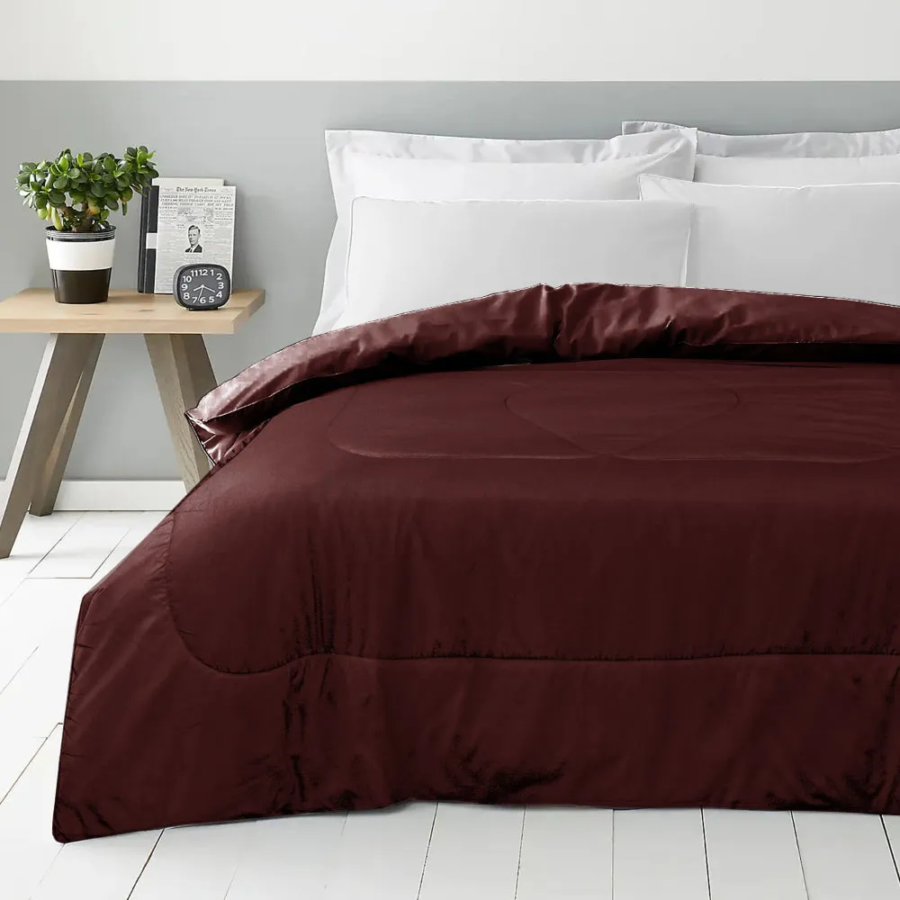 Cotton Home Roll Comforter Bordo