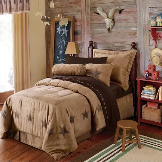 Cowgirl Kim Luxury Star Faux Suede Comforter Set