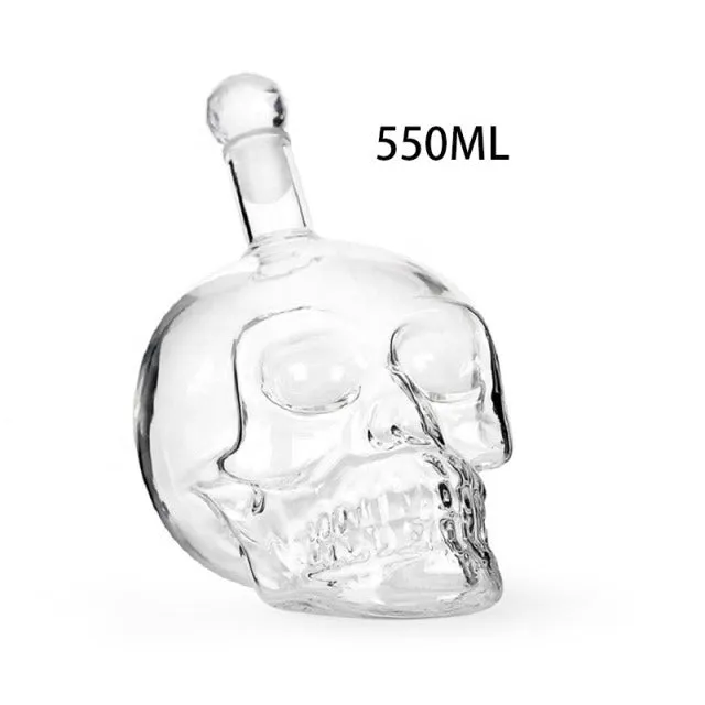 Creative Crystal Skull Bottle Decanter