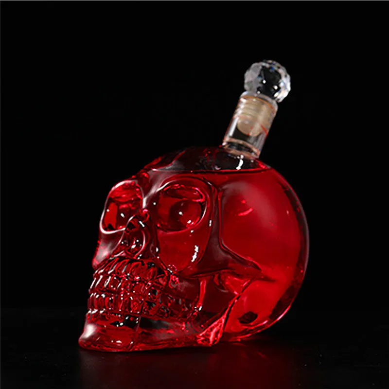 Creative Crystal Skull Bottle Decanter