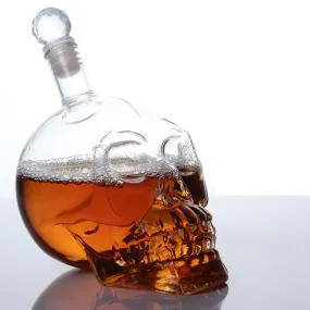 Creative Crystal Skull Bottle Decanter