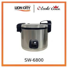 Crown SW-6800 6 Litre Keep Warm Rice Cooker