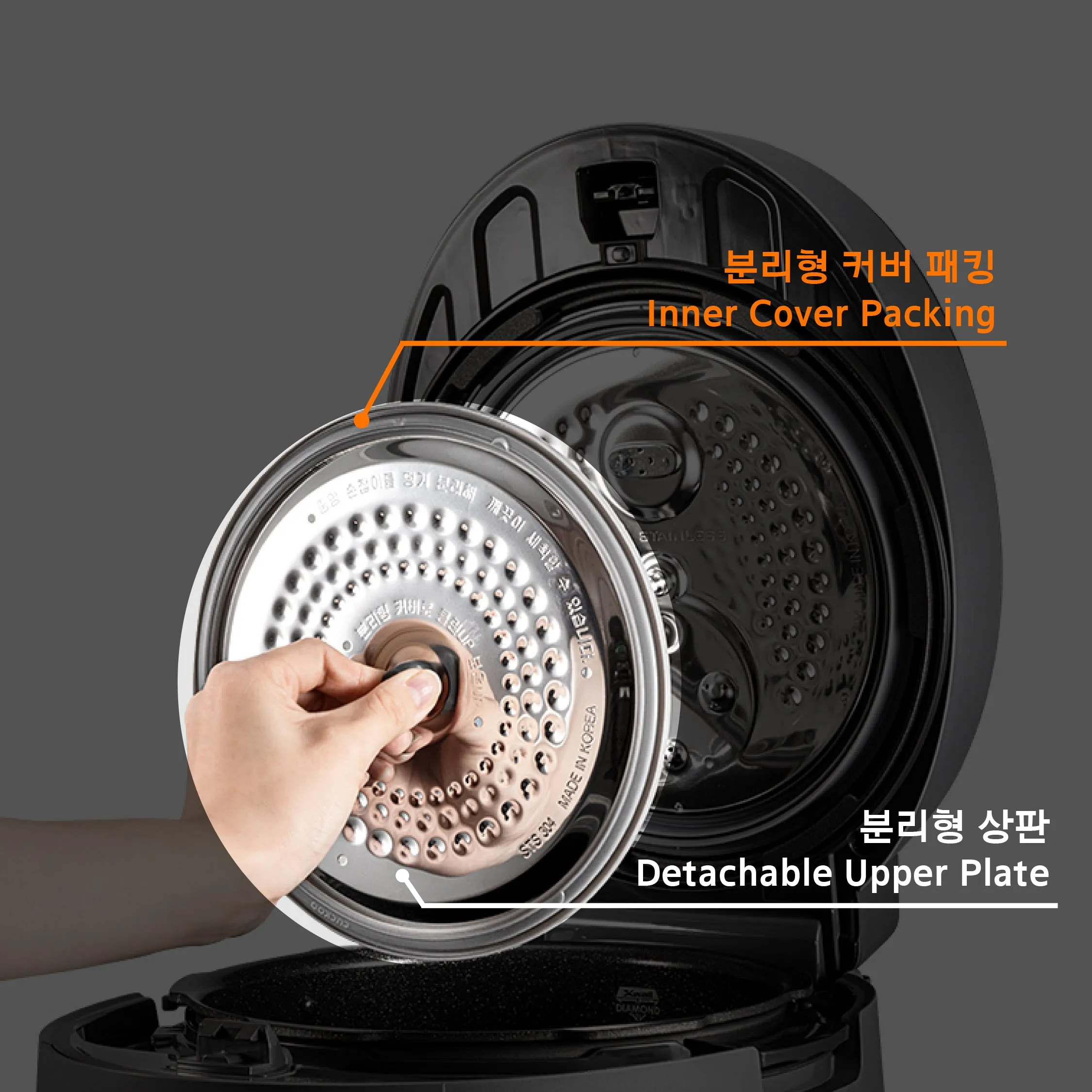 Cuckoo 3,6,10 Cup Inner Detachable Cover Sealing Ring Only 분리형커버 패킹 단품