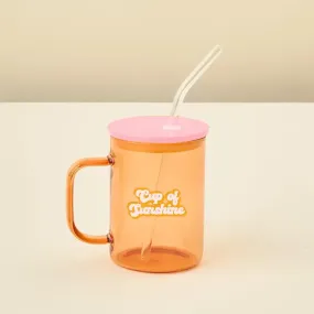 Cup of Sunshine Colored Glass Mug