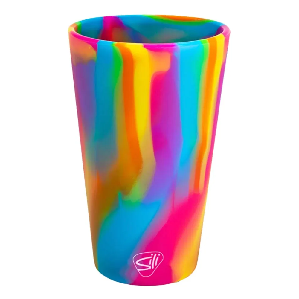 Customizable 16 oz Tie Dye Silicone Pint Glass