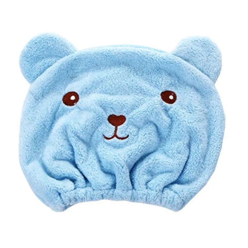 Cute Cat Shower Cap For Ladys Absorbent Hair Quic Hair Dry