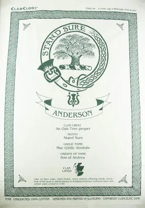 Davidson Clan Tea Towel