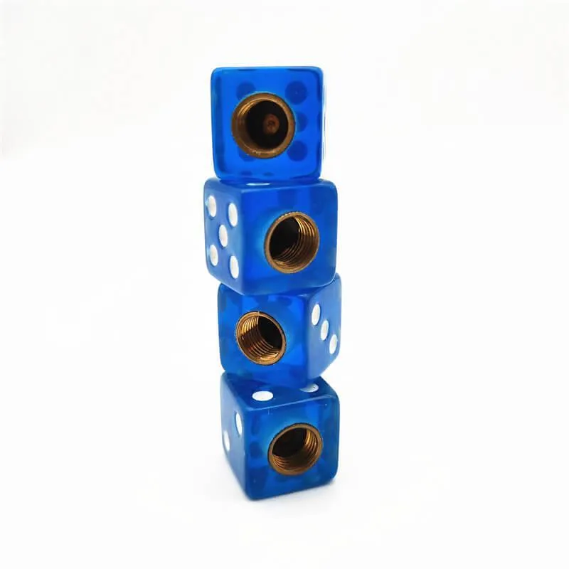 Dice Shape Tyre Valve Caps