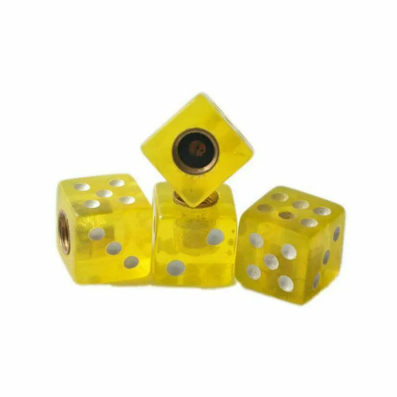 Dice Shape Tyre Valve Caps