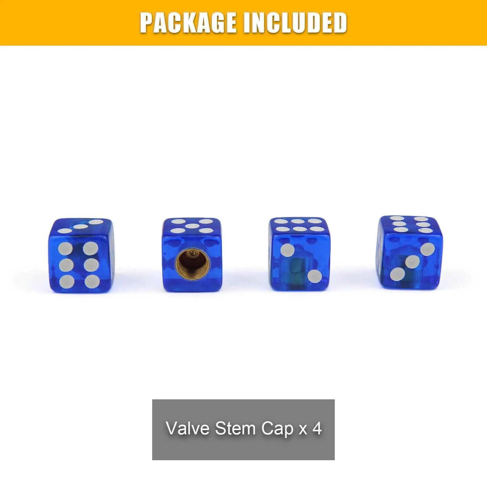 Dice Shape Tyre Valve Caps