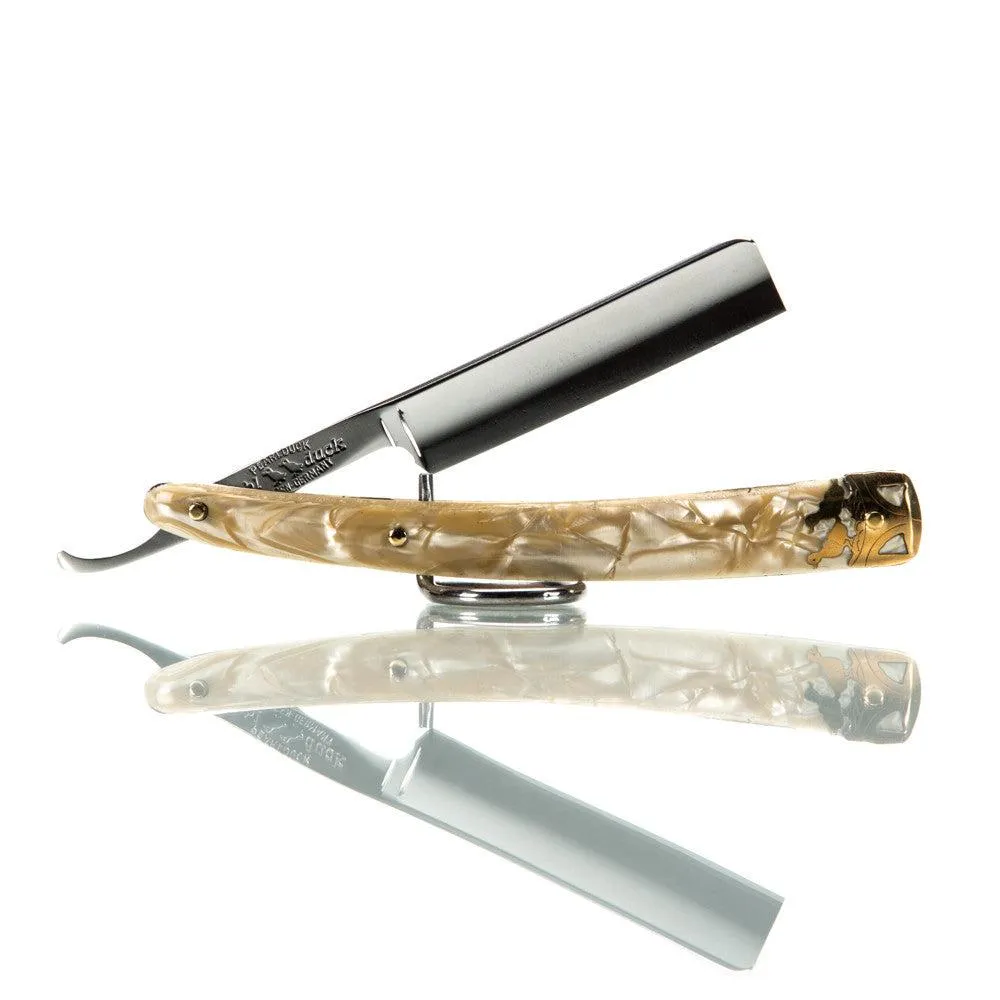 Dubl Duck Goldenedge - 5/8 Square Tip Straight Razor