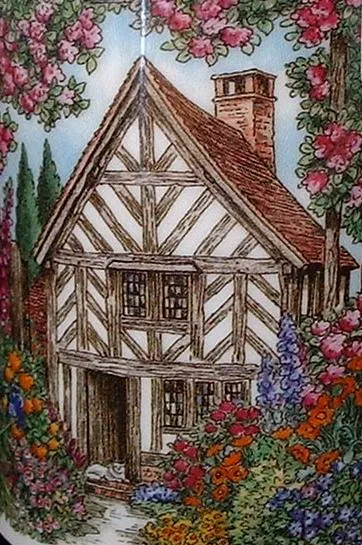 Dunoon Mug Tudor Cottage Garden Cottage Paths Scullard