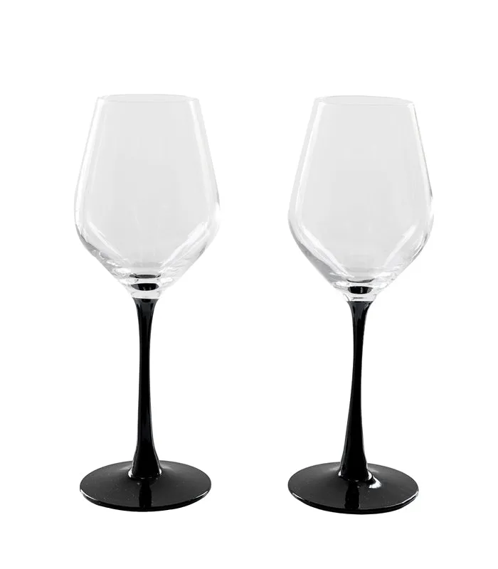 Ebony Love Wine Glasses