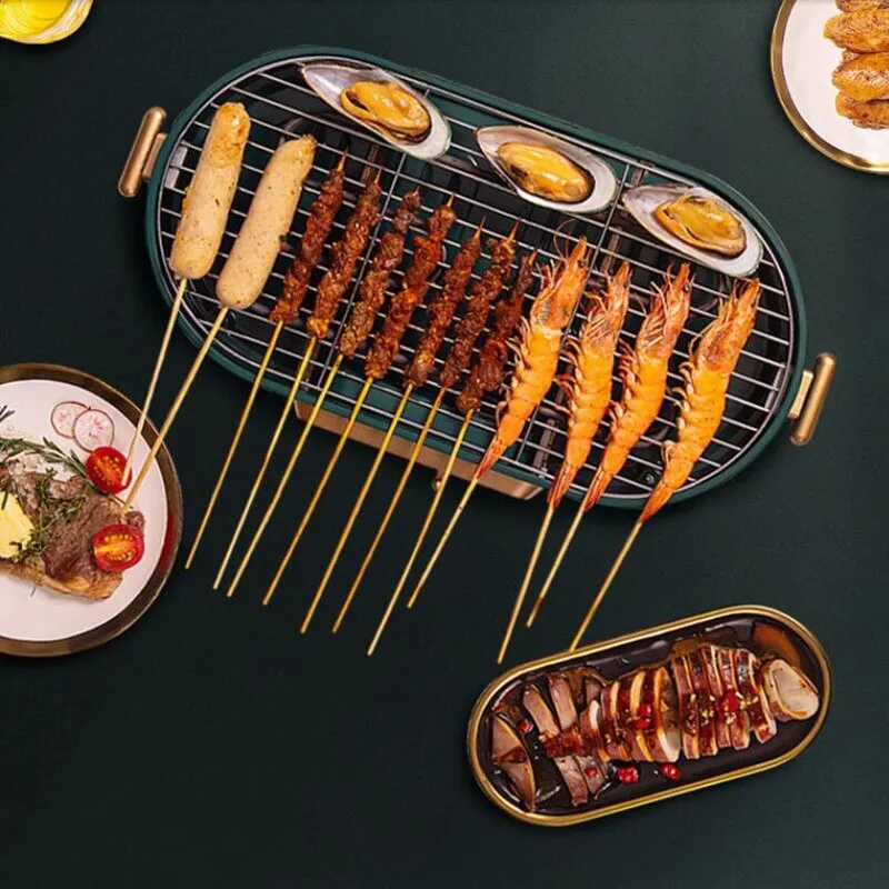 Electric Barbecue Grill Household Barbecue Plate Electric Hot Pot