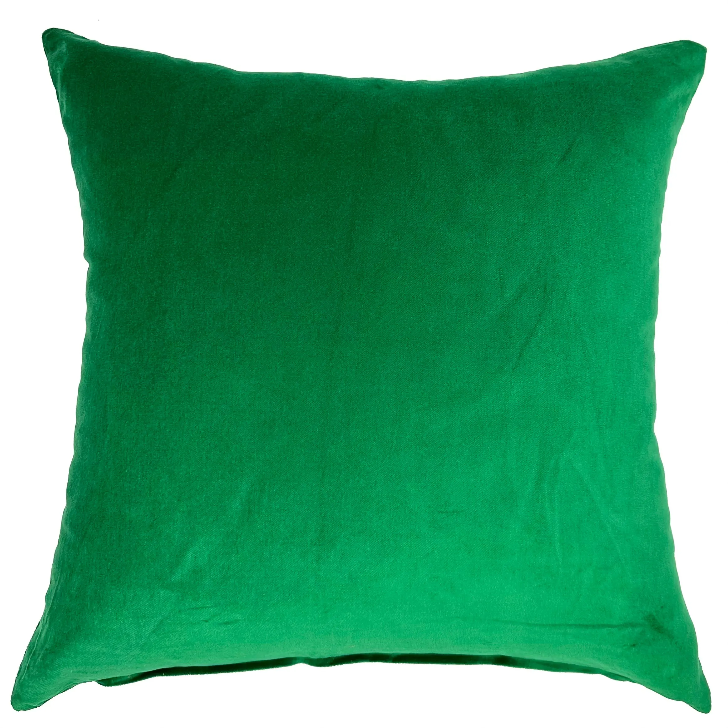 Emerald Green Solid Velvet Throw Pillow Cover 22x22