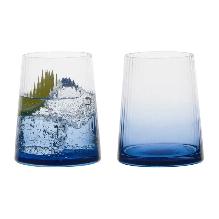 Empire Blue Highball Tumblers Set of 2