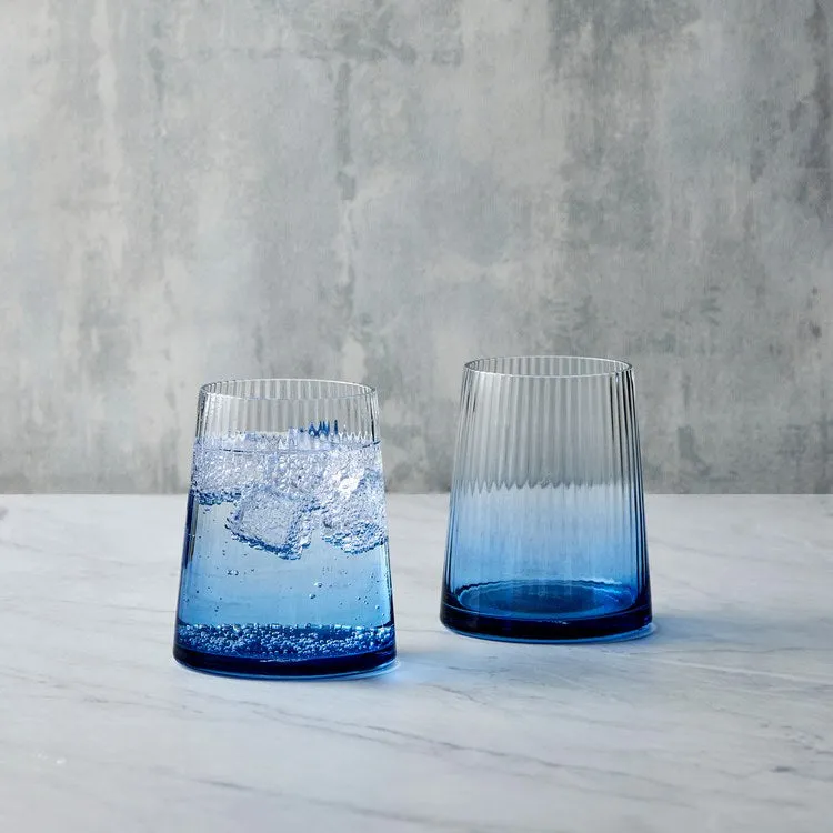 Empire Blue Highball Tumblers Set of 2