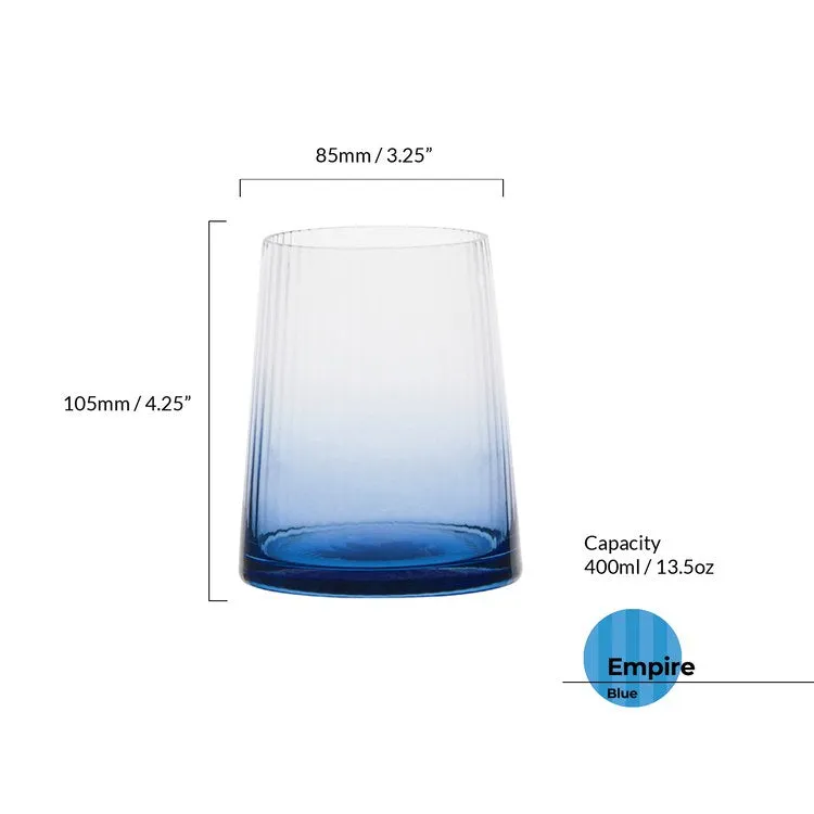 Empire Blue Highball Tumblers Set of 2