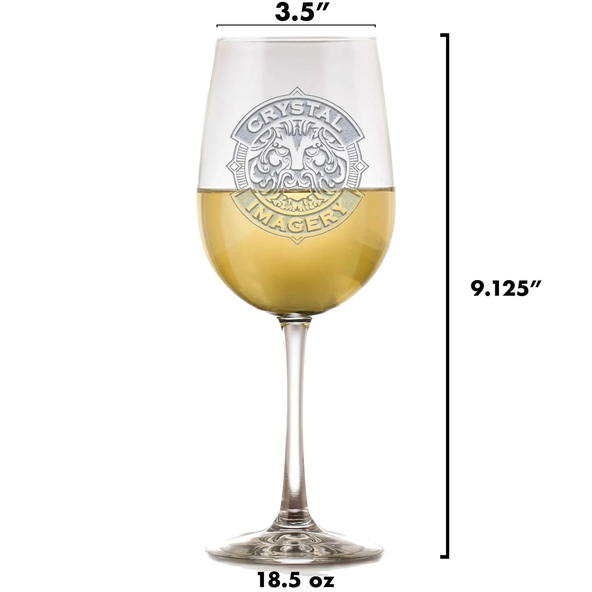 Engraved Air Force Wine Glasses