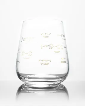 Equations That Changed the World Wine Glass