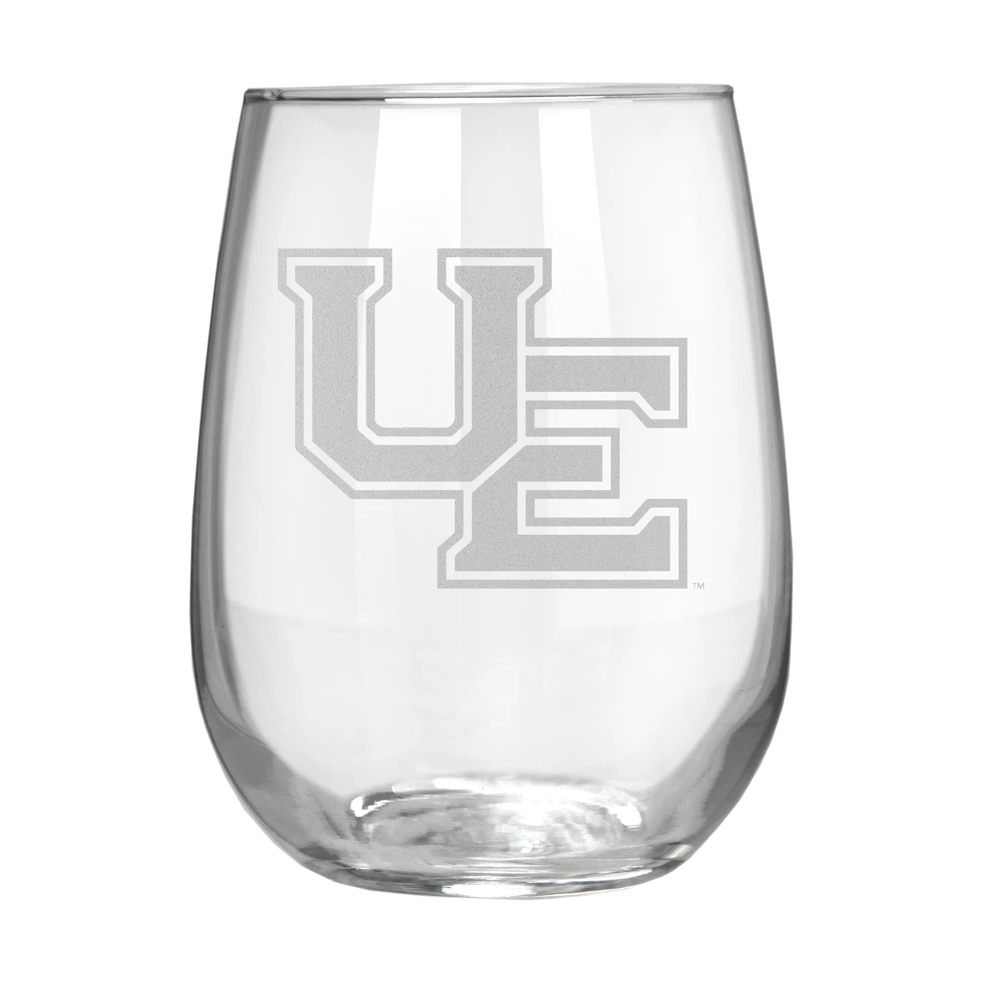 Evansville Purple Aces 17 oz. Stemless Wine Glass