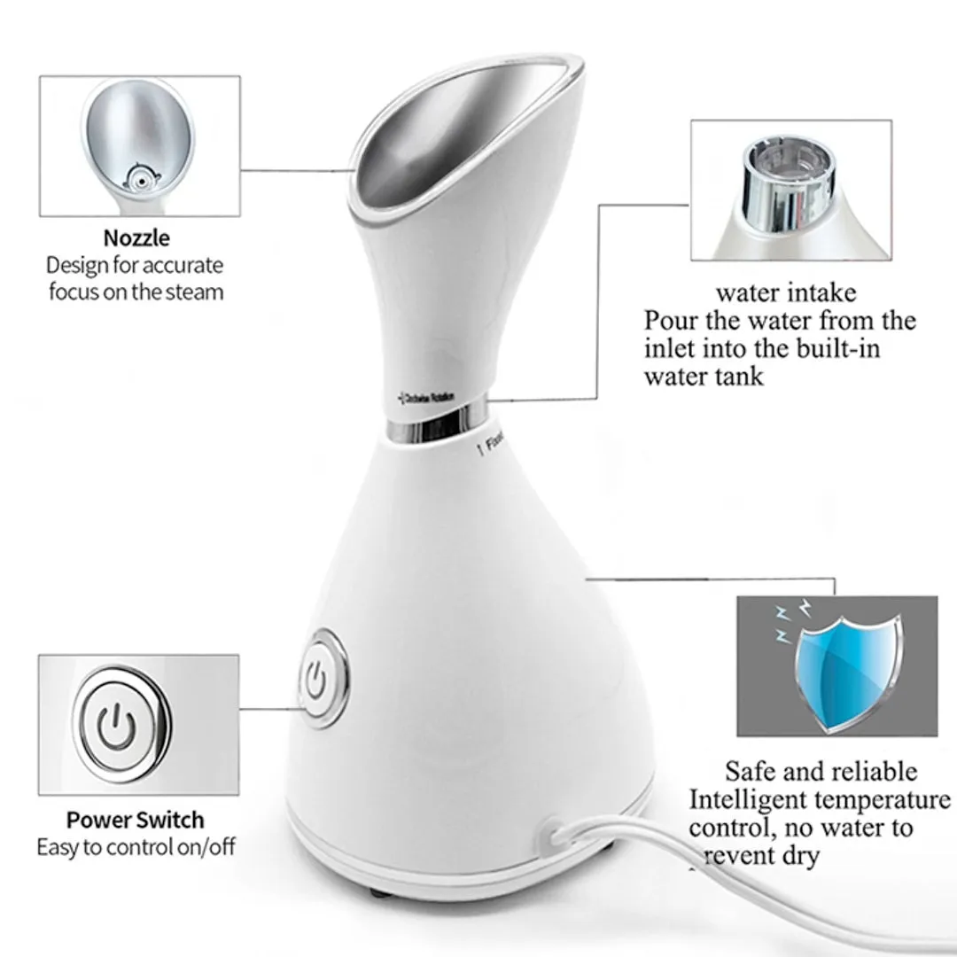 Facial Steamer Nano Ionic Face Steamer Warm Mist Humidifier