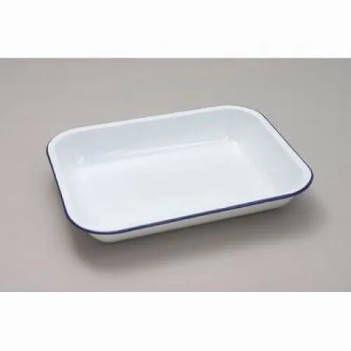 Falcon Enamel Rectangular Bake Pan 28x23cm Blue / White