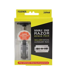 Feather Double-Edge Razor | Bonus Pack