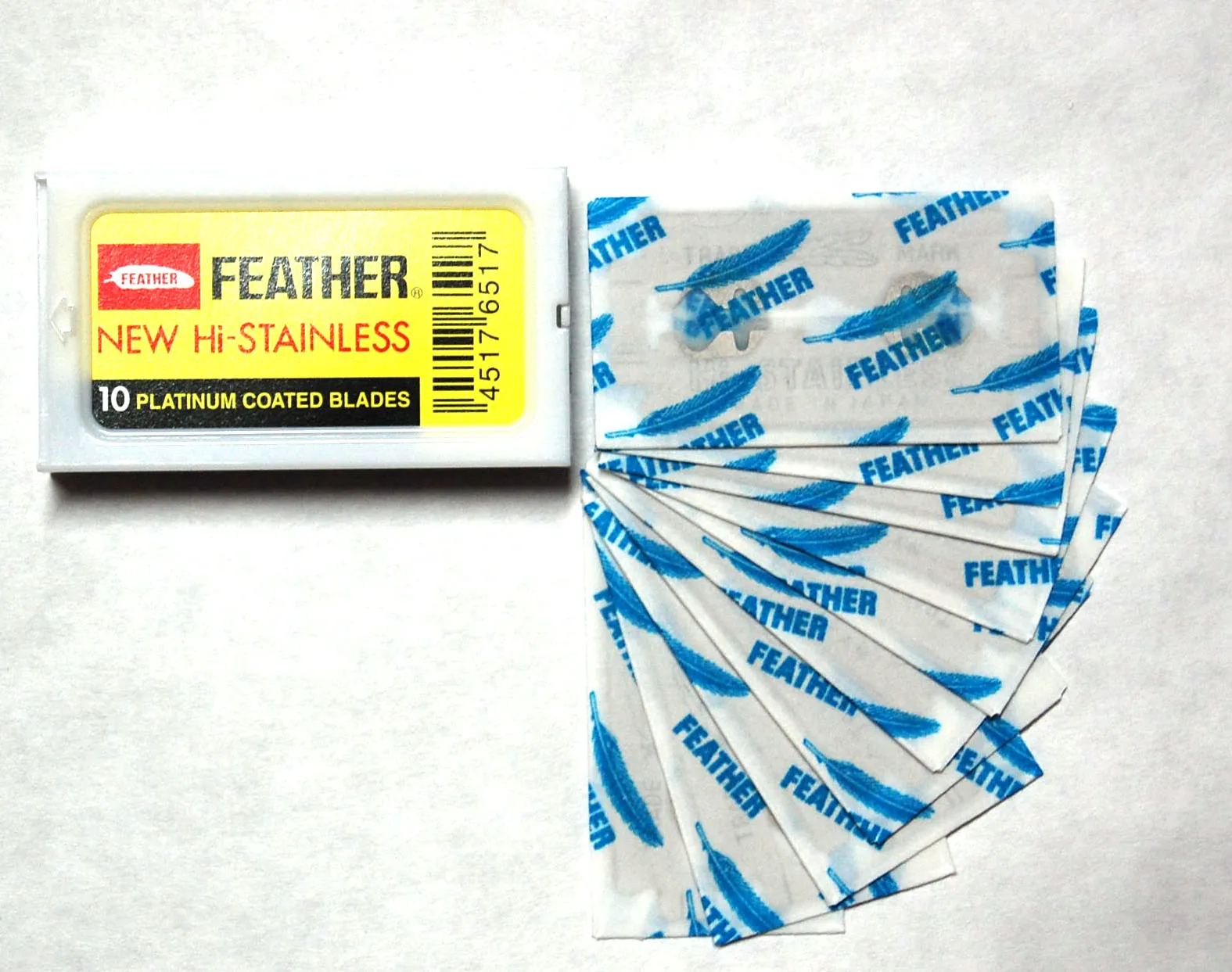 Feather Razor Blades (1 Pack of 10 Blades)