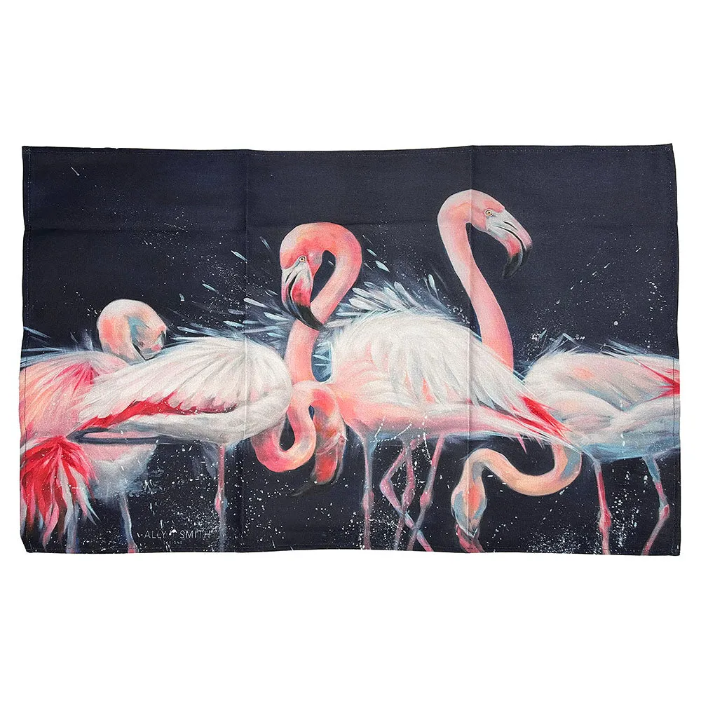 Flamingo Tea Towel Ally Smith