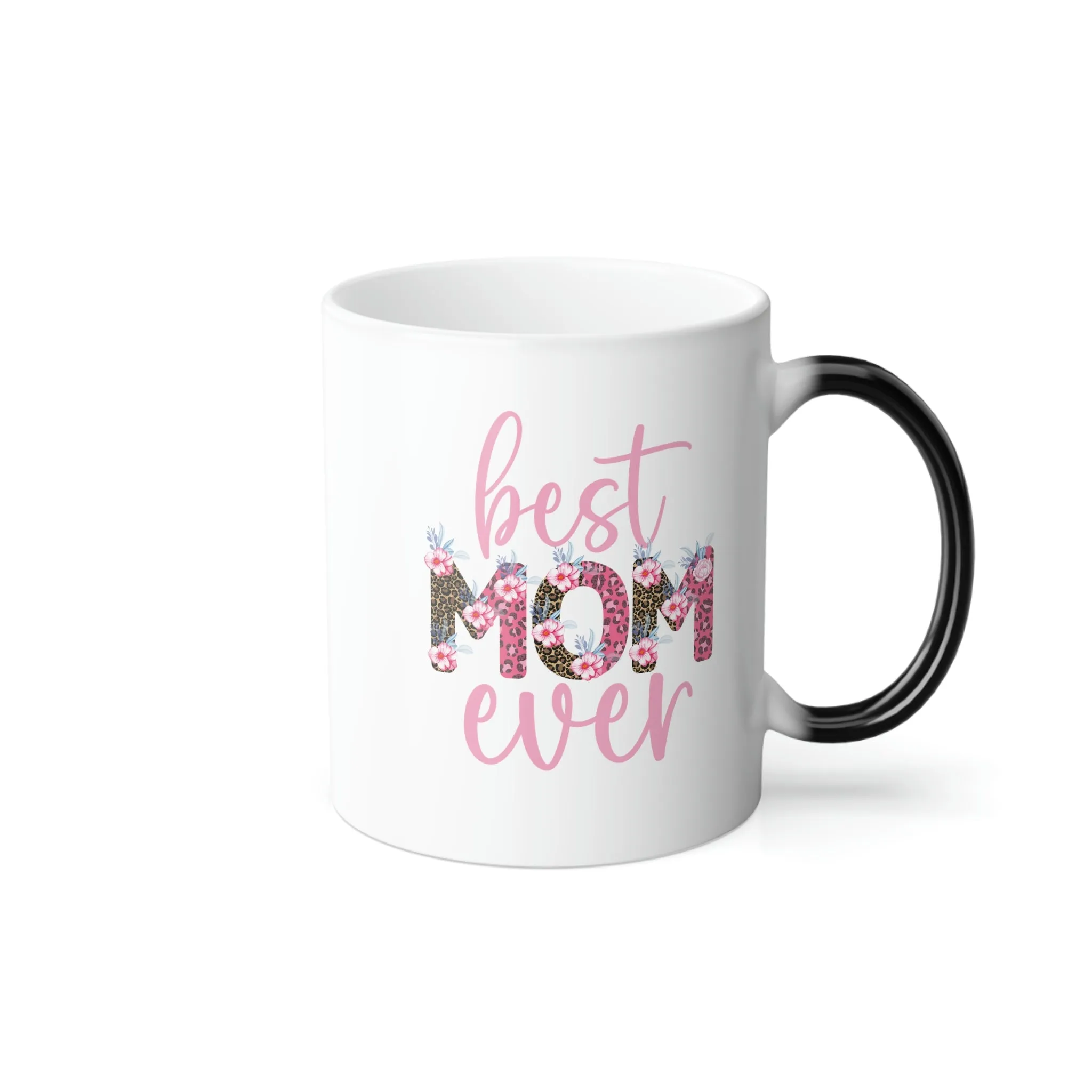 Floral best Mom ever 11oz Color Morphing Mug