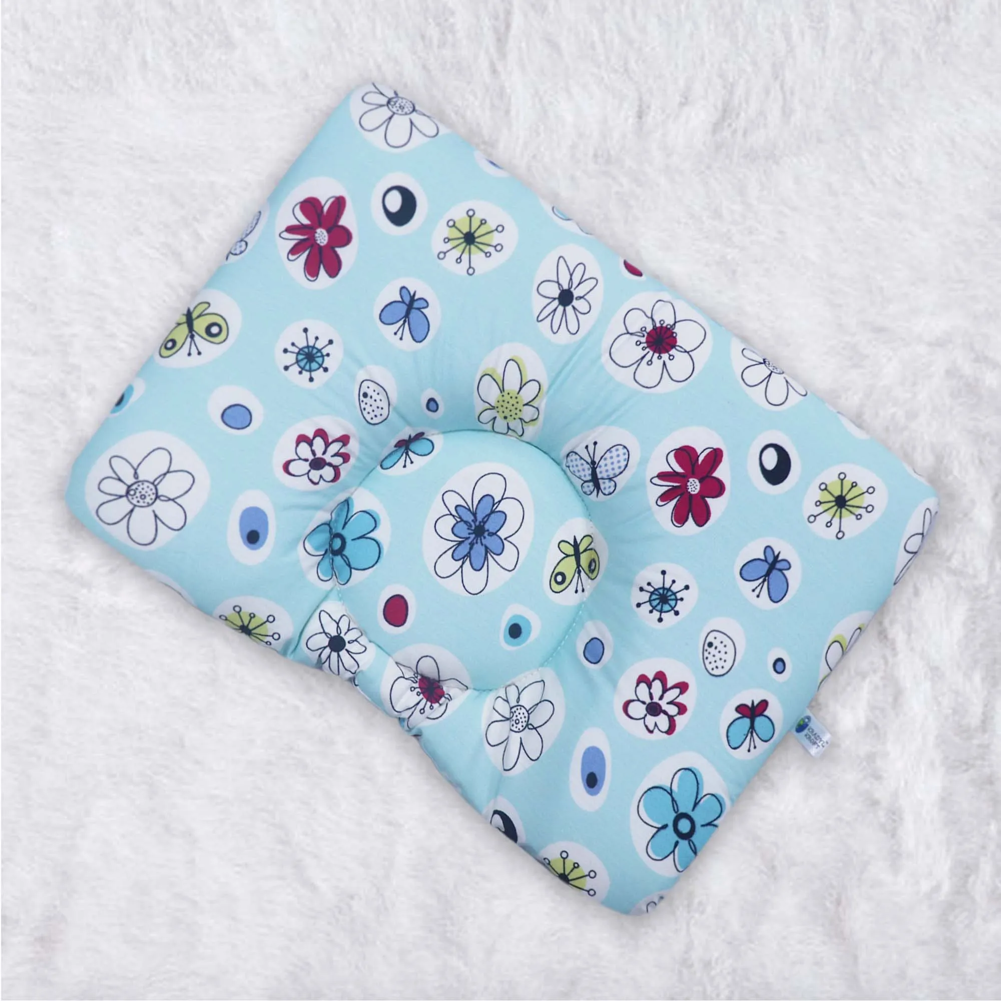 Floral Butterfly New Born Pillow | Baby Pillow | Head Shaping Pillow