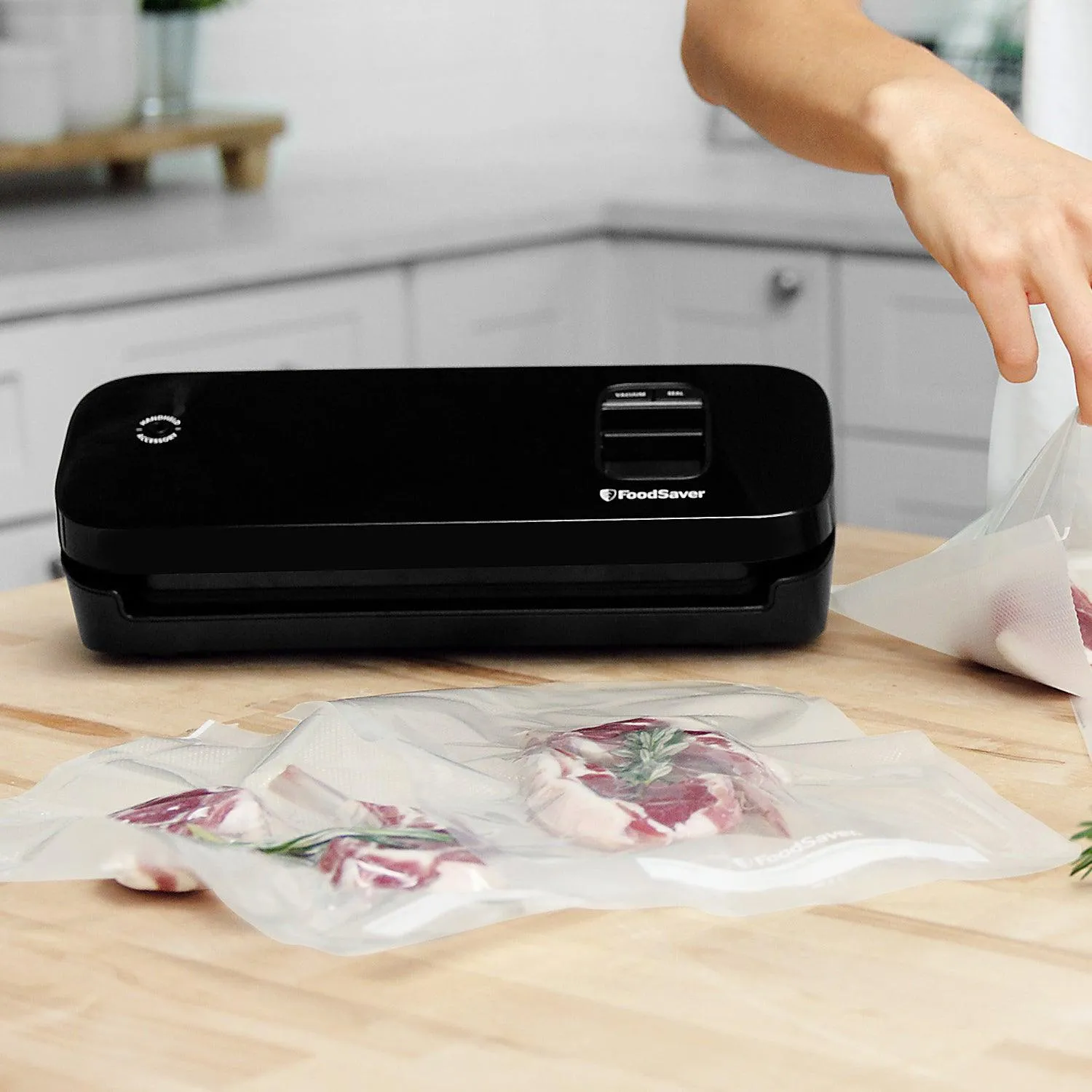 FoodSaver Vacuum Sealer Black with 8" Roll and Bags