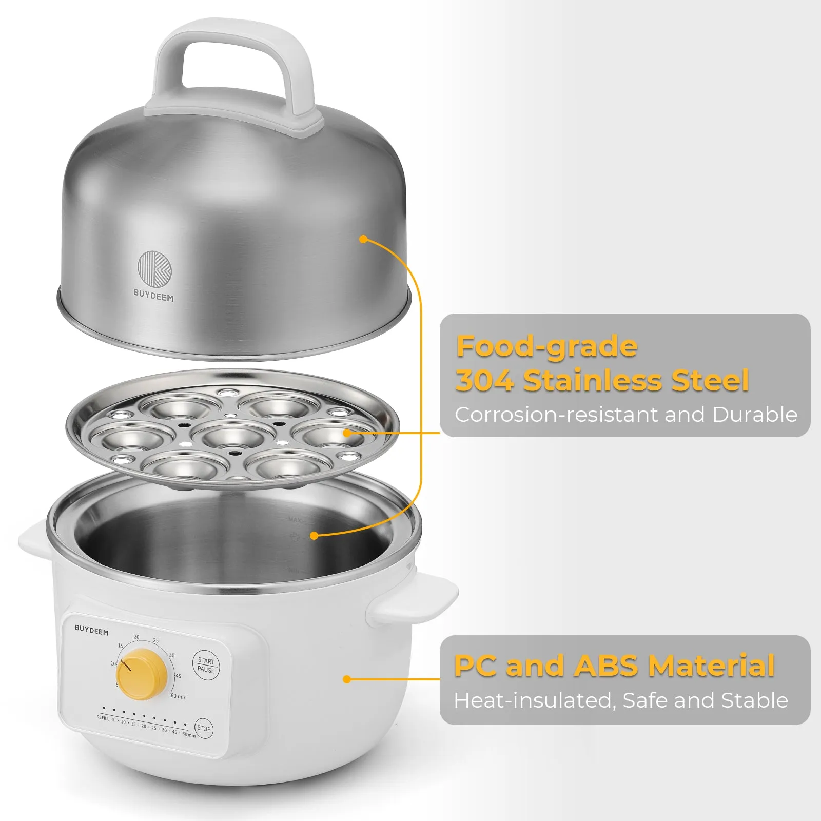 G32 Mini Electric Food Steamer, 1.6QT