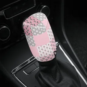 Gear Knob Cover for Cars | Manual or Automatic Transmission stick cover | Car Shifter Gear cover -Pastel Goth Checkered