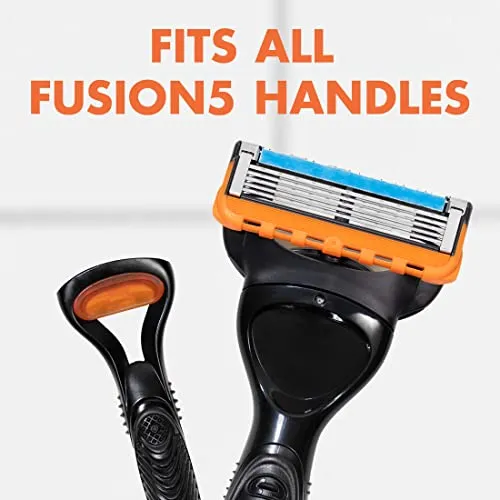 Gillette Fusion5 Power Mens Razor Blade Refills, 8 Count, Lubrastrip for a More Comfortable Shave,Gillette Fusion 5 Blades Refills, Gillette Razors for Men, Gillette Fusion 5, Razor Blades for Men