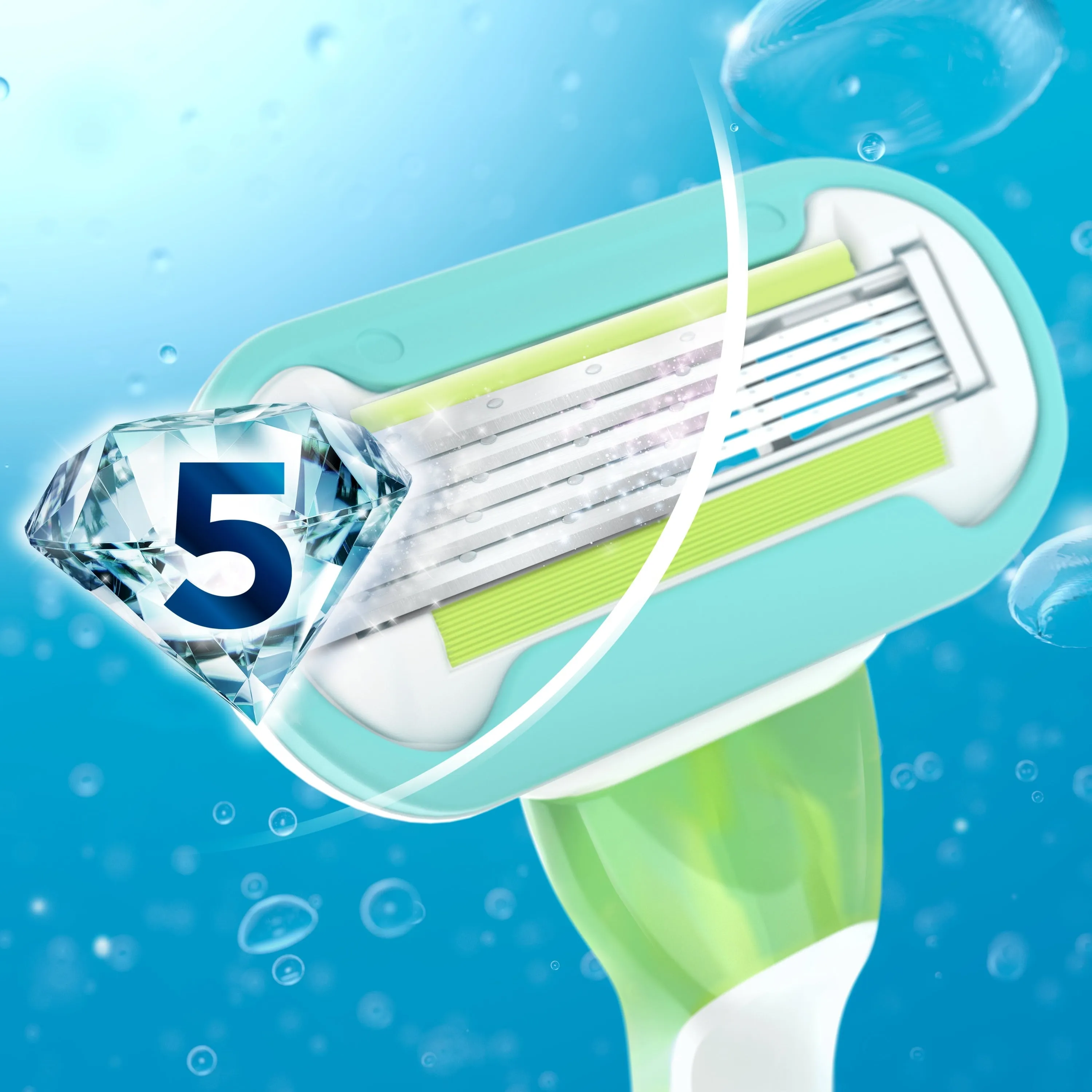 Gillette Venus Extra Smooth Green Disposable Women's Razors, 2 Count