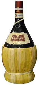 Gonfalone Chianti Wine Straw Flask 150 cl