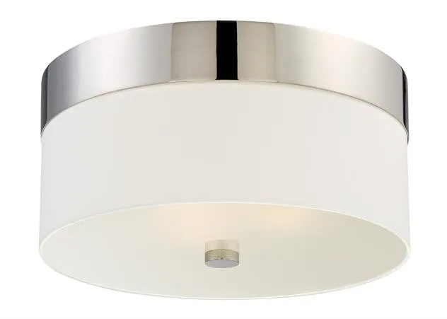 GRAYSON 3 LIGHT CEILING MOUNT, POLISHED NICKEL