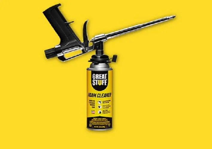 Great Stuff 12084890 12 oz Can Of Insulating Spray Foam Dispensing Gun Pro Tool Cleaner - Quantity of 5