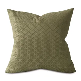 Green Geometric Throw Pillow Cover 22x22