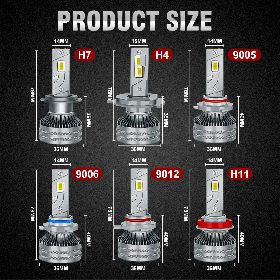 H4 LED 120W H7 LED Canbus H1 Car Headlight H9 H8 H11 H1 9005 9006 120W 60000LM 6000K Car Styling Auto Headlamp Fog Light Bulbs