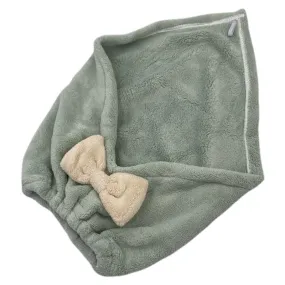 Hair Towel Absorbent Dry Cap-GREEN