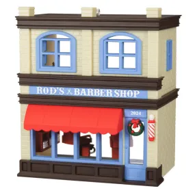 Hallmark 2024 Nostalgic Houses and Shops Rod's Barbershop Ornament